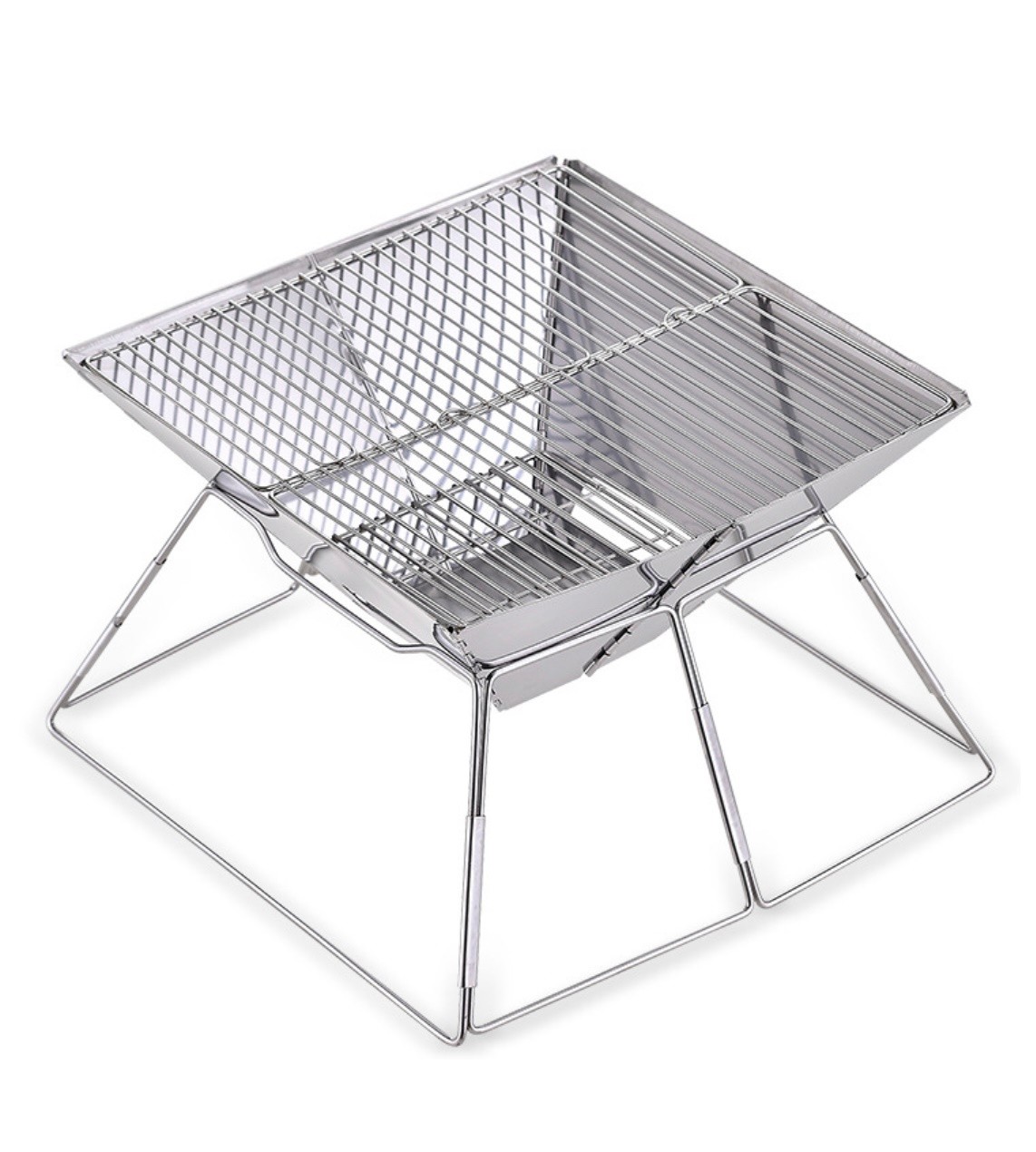 Stainless Steel Portable Folding Bbq Fish Charcoal Grills BBQ Barbecue Grill Charcoal Tool Set Manufacturer For Sale Outdoor